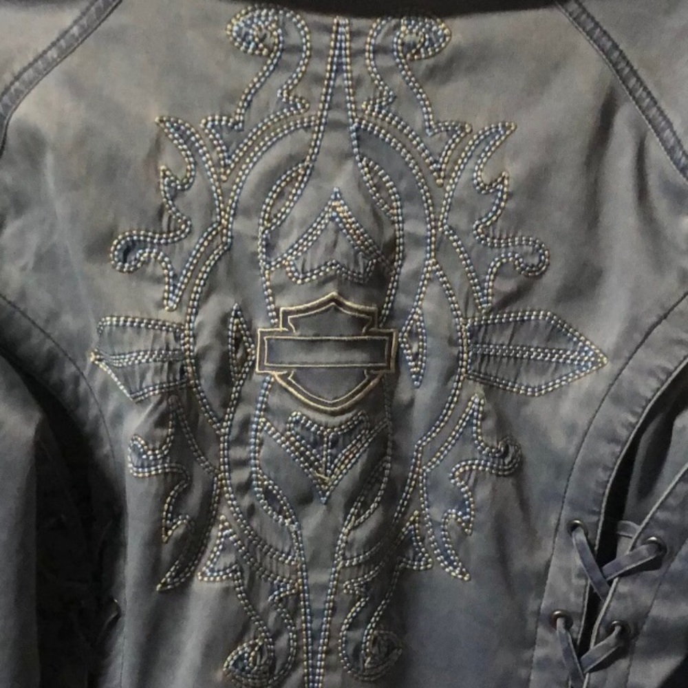 Harley Davidson Women’s Classic Cloth Selene-Jacket Medium 97438-08VW - Picture 3 of 12